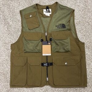 NEW The North Face Mens M66 Field Vest Military Olive Relaxed Fit Medium